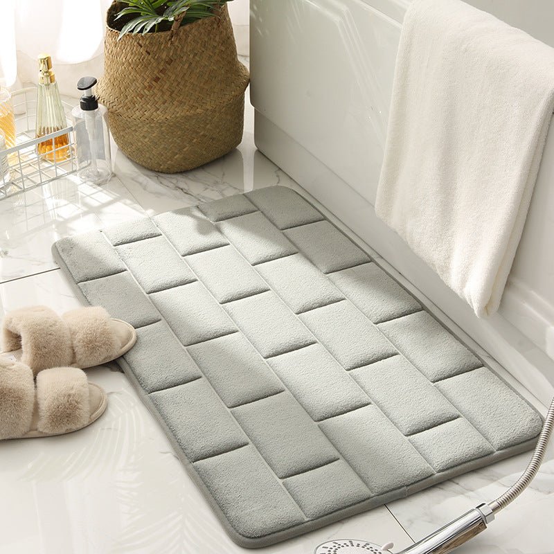 brickwork-pattern-bathroom-matbath-and-shower-matsliving-simply-house-741343 Bath and Shower Mats Brickwork Pattern Bathroom Mat - Living Simply House