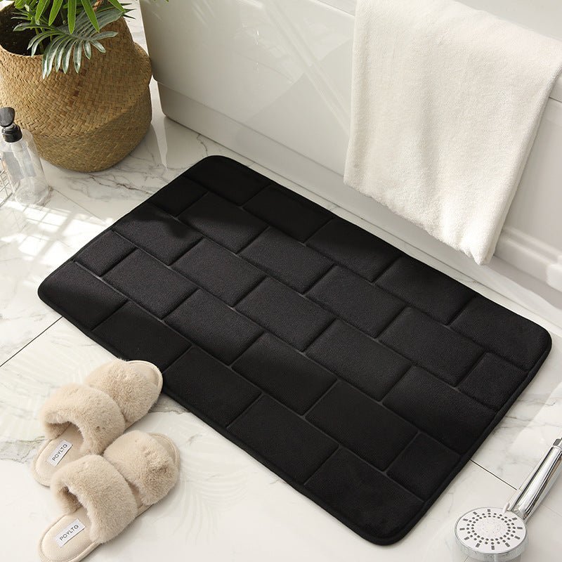 brickwork-pattern-bathroom-matbath-and-shower-matsliving-simply-house-907477 Bath and Shower Mats Brickwork Pattern Bathroom Mat - Living Simply House
