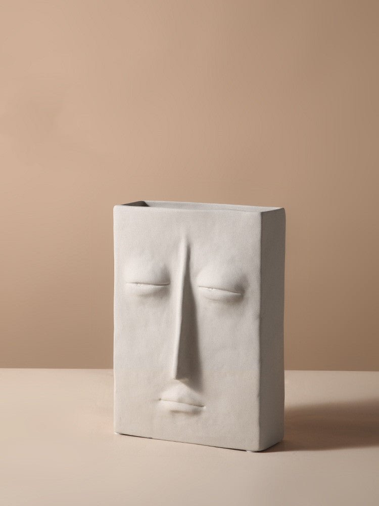 creative-ceramic-face-vaseplantersliving-simply-house-524649 Planters Creative Ceramic Face Vase - Living Simply House