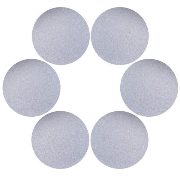 Coasters Faux Leather Coasters (6pc) - Living Simply House