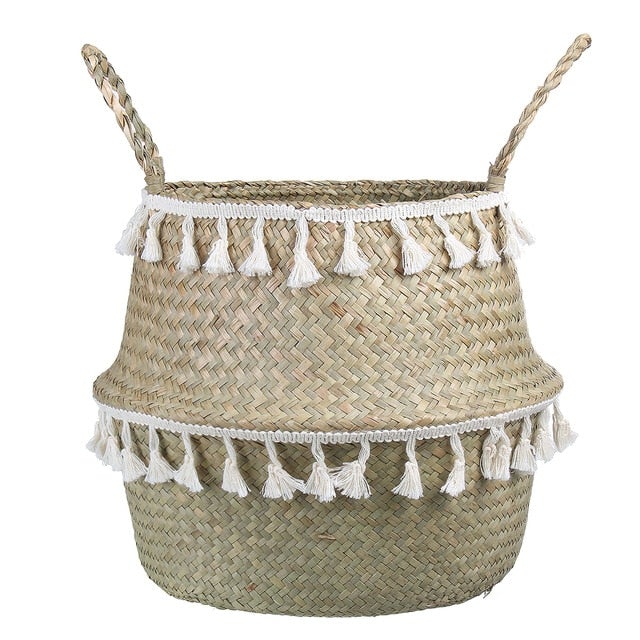 seagrass-storage-basket-with-handles-979582 Accessories Seagrass Storage Basket with Handles - Living Simply House